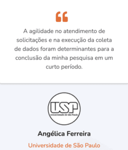 Depoimento Angélica USP pesquisa de mercado remunerada